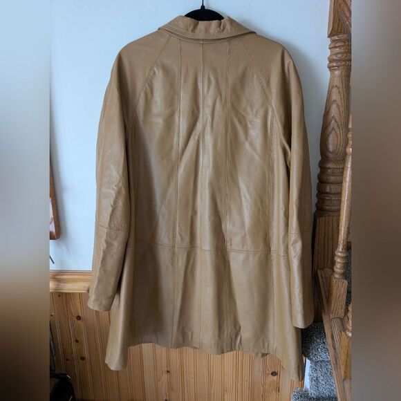 Centigrade Leather Tan Camel Jacket‎ Size Large - Picture 6 of 7
